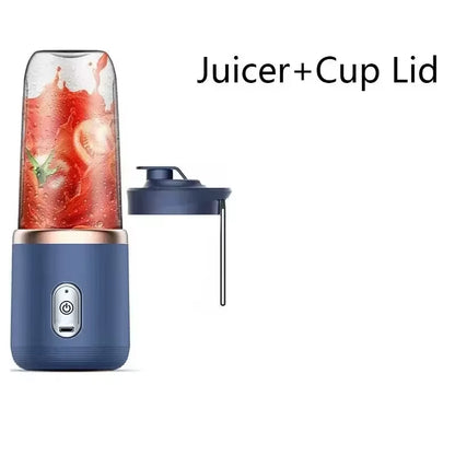 6 Color 400Ml Portable USB Blender Electric Travel Juicer Cup for Smoothie Milkshake Kitchen Mini Mixer Tool