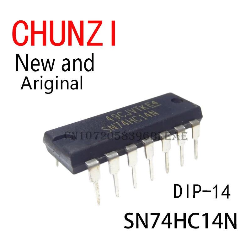 10PCS New and Original Integrated IC 74HC14 74HC14N SN74HC14 DIP-14 SN74HC14N