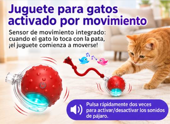 Bola interactiva para gatos.