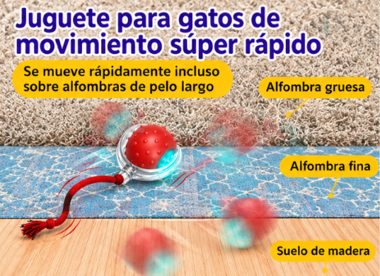 Bola interactiva para gatos.