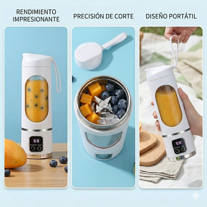 10 Blades Portable Fruit Juicer 450Ml Capacity 3 Gears USB Rechargeable Blender Ice Crusher for Shakes and Smoothies Juicer Cup